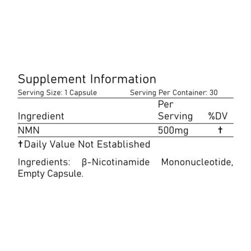 100% Pure NMN Dietary Supplement Capsules - Image 3
